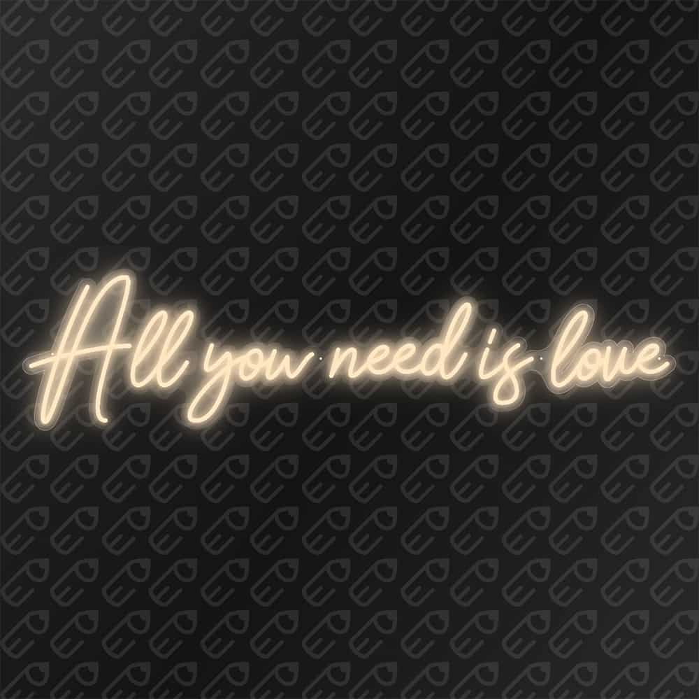 All you need is love blanc chaud