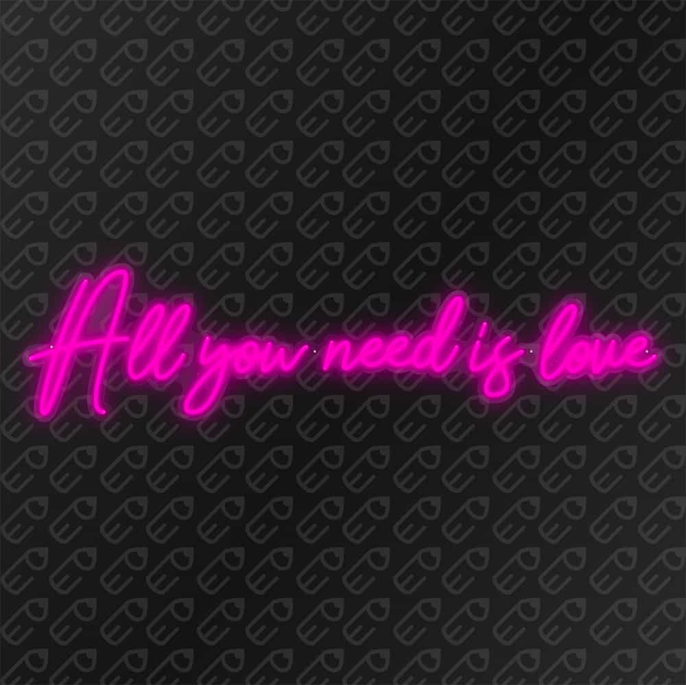 Néon LED mural - All you need is love