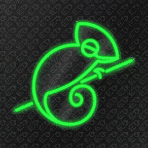 Néon LED mural - Caméléon