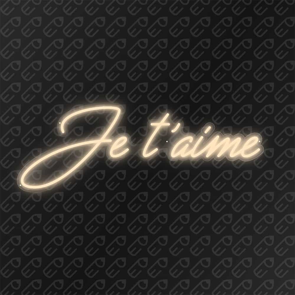 neon led je t'aime