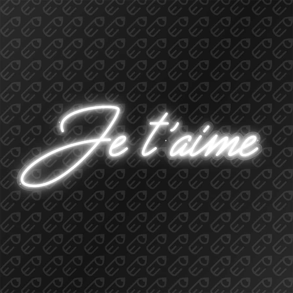 neon led je t'aime