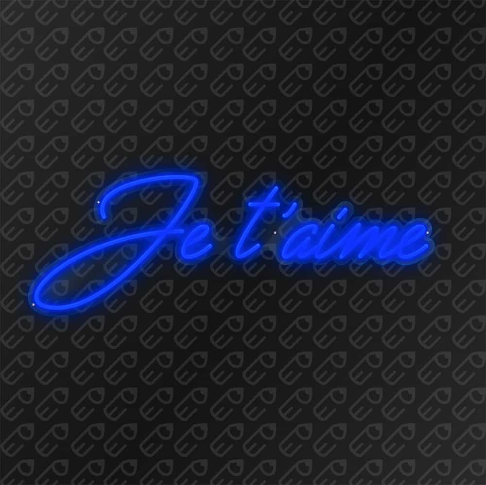 neon led je t'aime