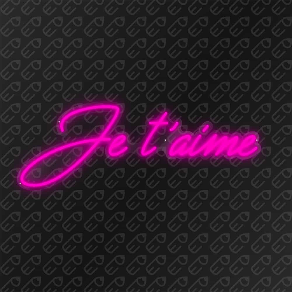 neon led je t'aime