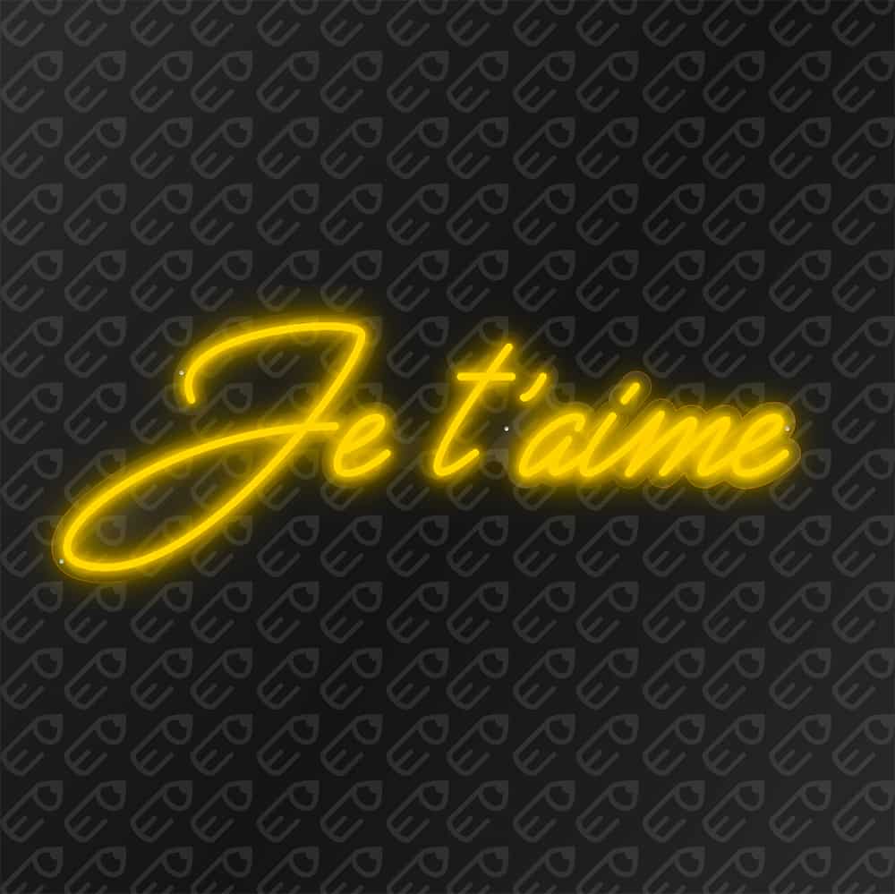 neon led je t'aime