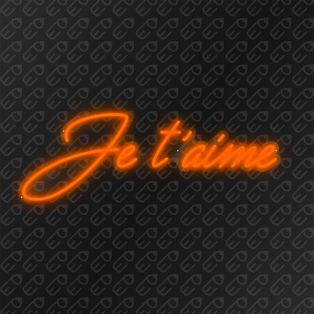 neon led je t'aime