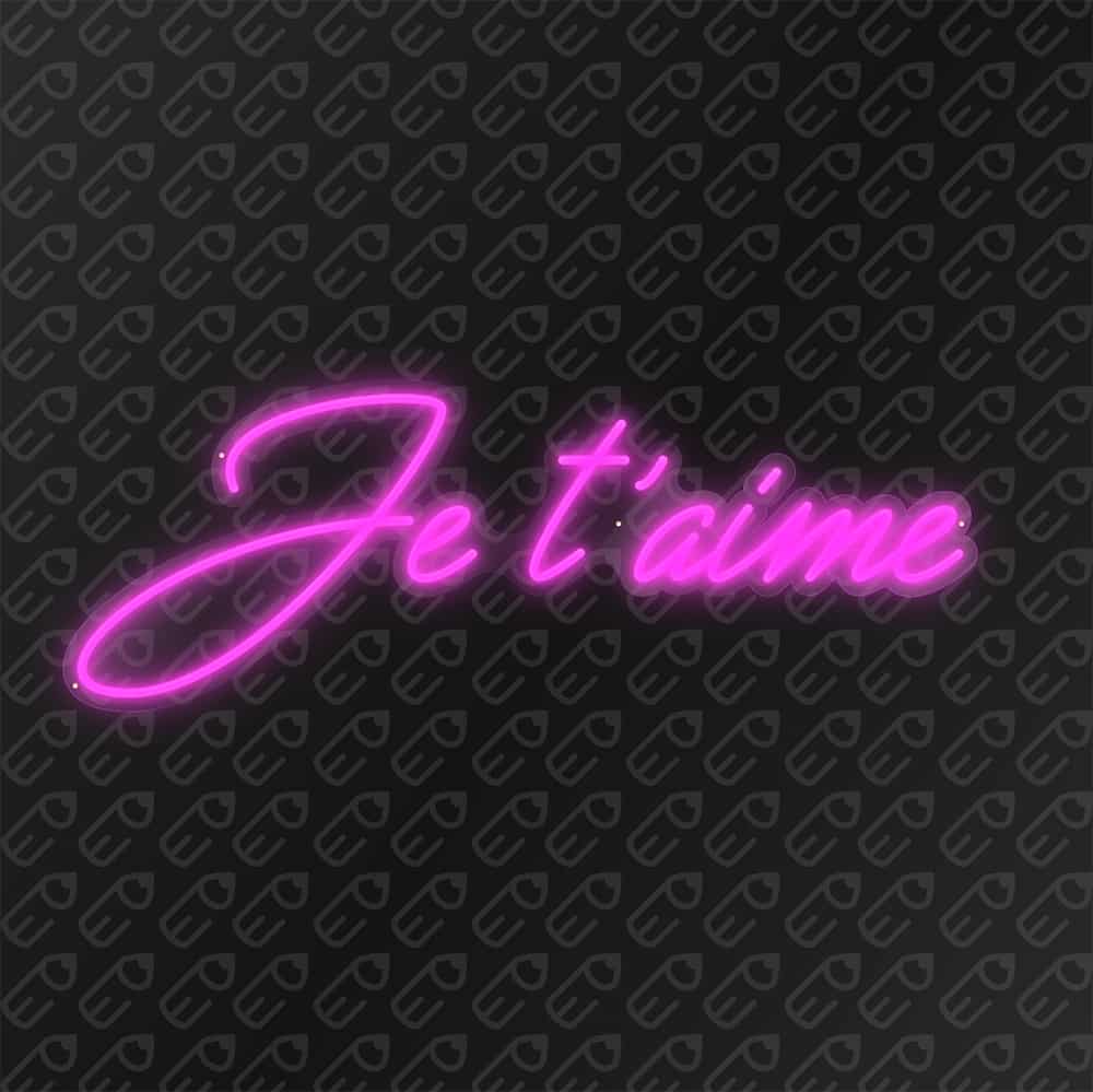 neon led je t'aime