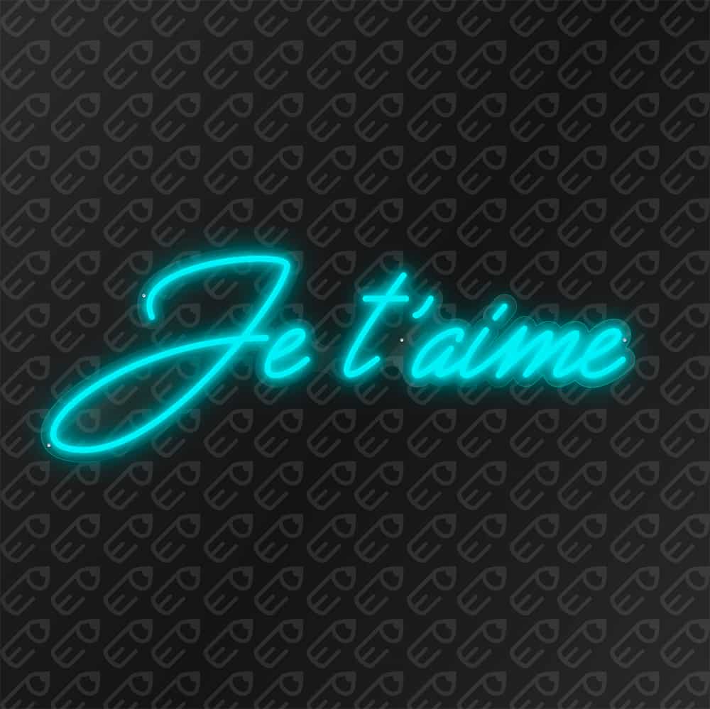 neon led je t'aime