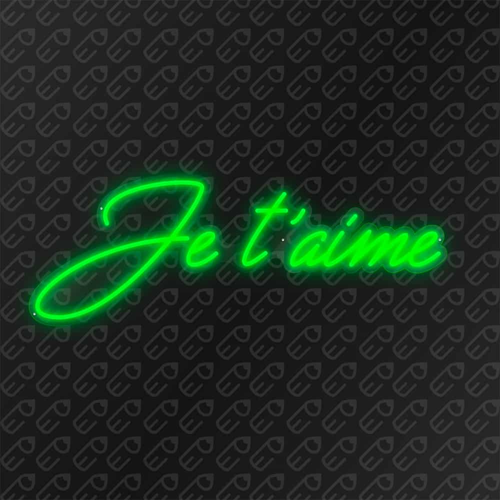neon led je t'aime
