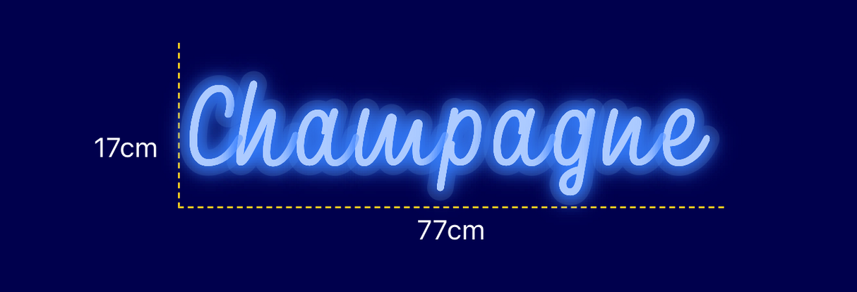 Néon personnalisé (Champagne)