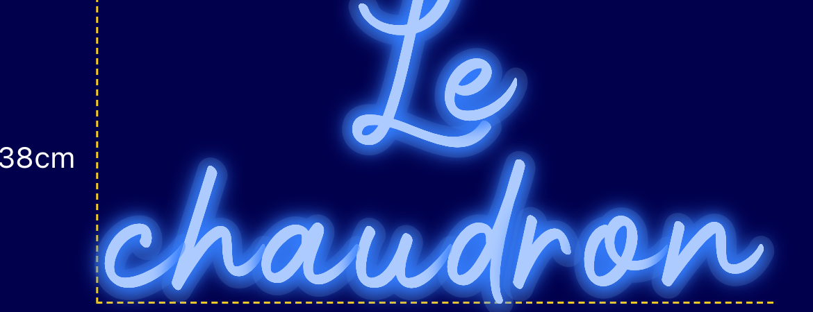 Néon personnalisé (Le chaudron)