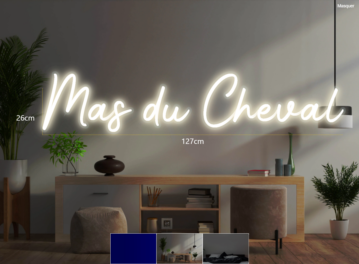 Néon personnalisé (Mas du Cheval)