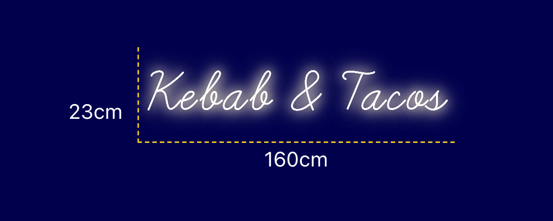 Néon personnalisé ( Kebab )