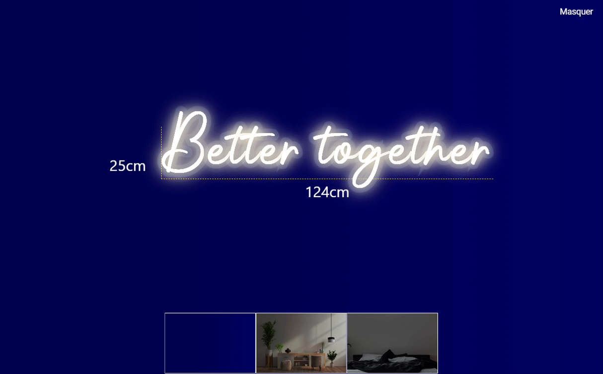 Néon personnalisé (Better together)