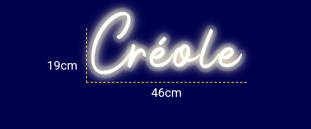 Néon personnalisé (Créole)