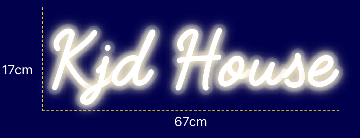 Néon personnalisé (Kjd House)