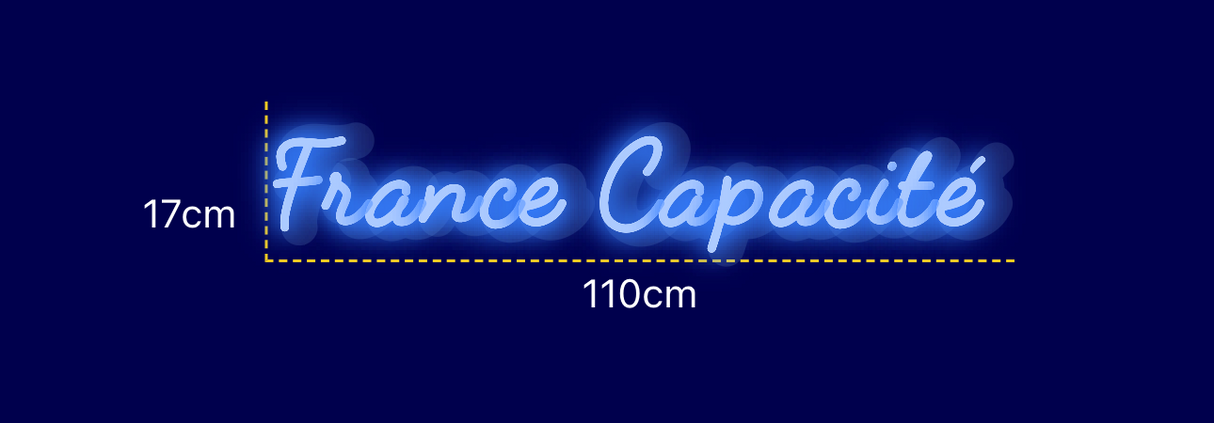 Néon personnalisé (France Capacité)