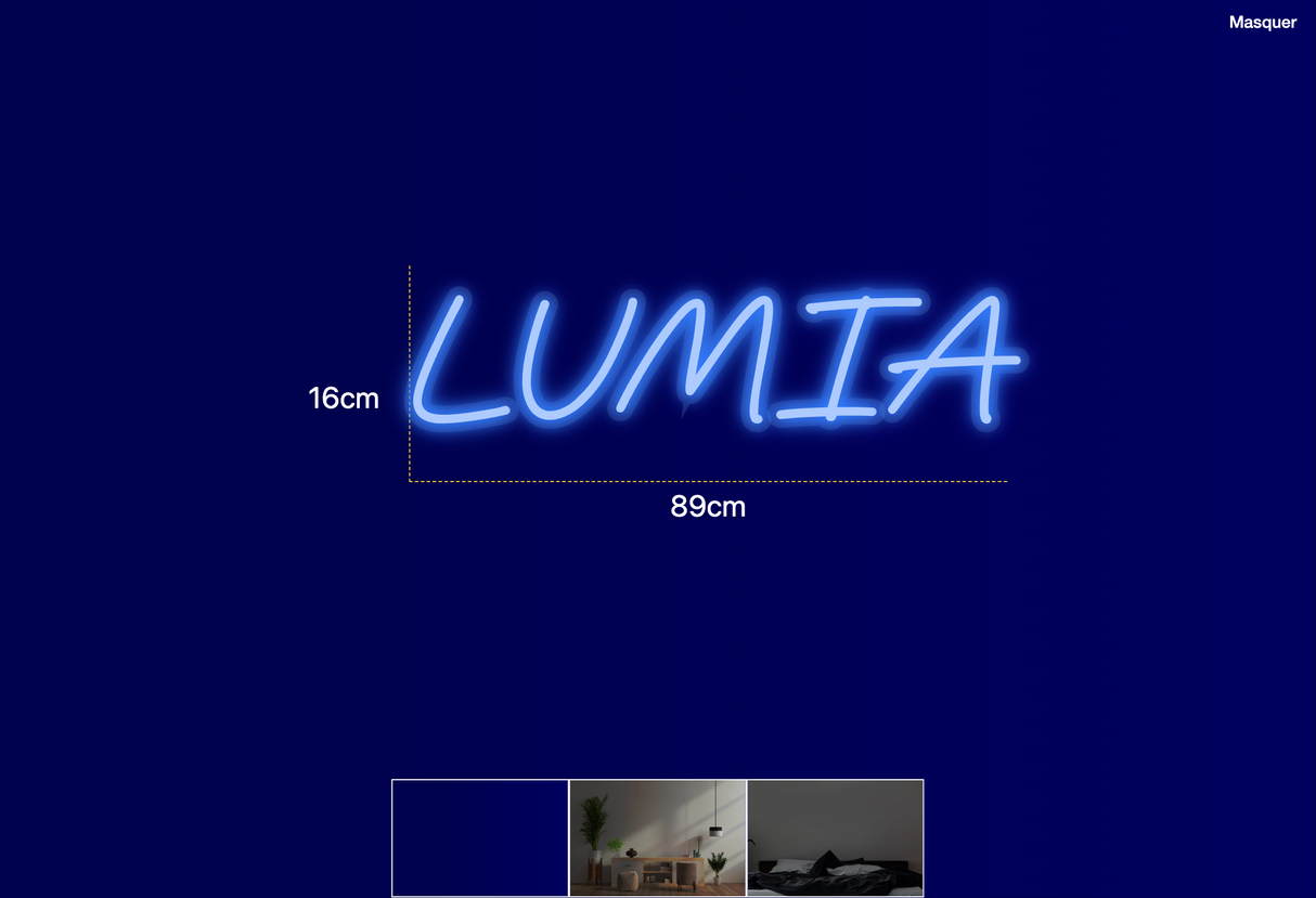 Néon personnalisé (LUMIA)