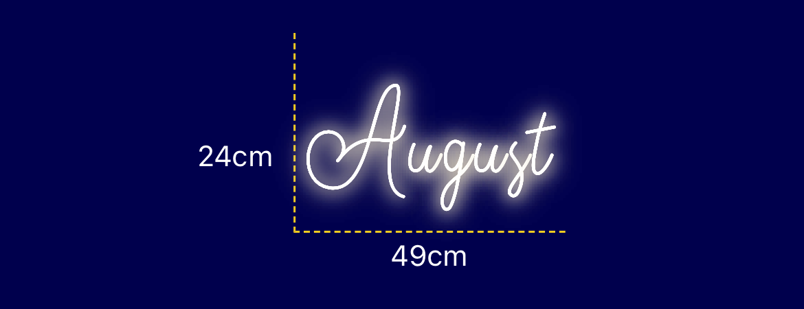 Néon personnalisé (August)