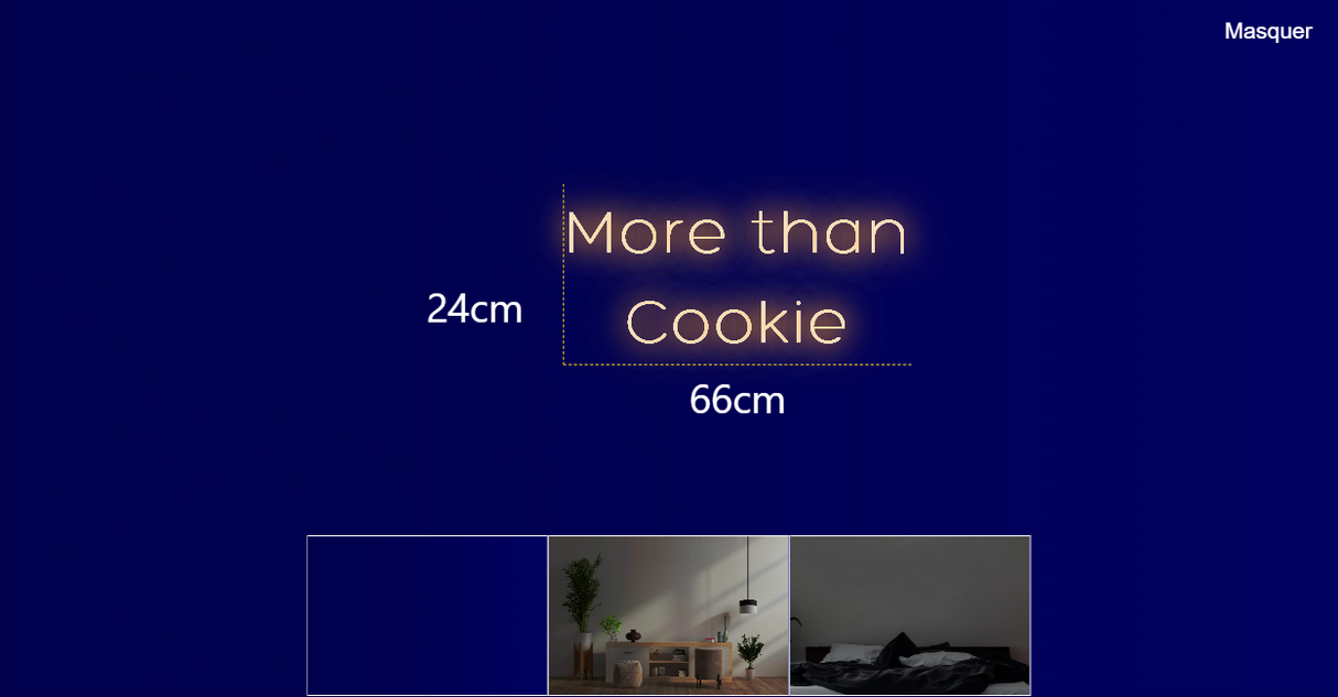 Néon personnalisé (More than 
Cookie)