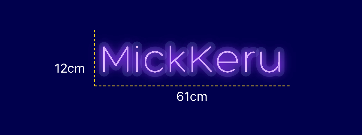 Néon personnalisé (MickKeru)