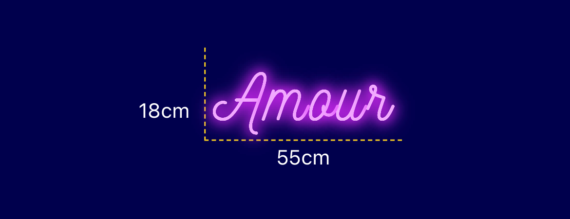 Néon personnalisé (Amour)