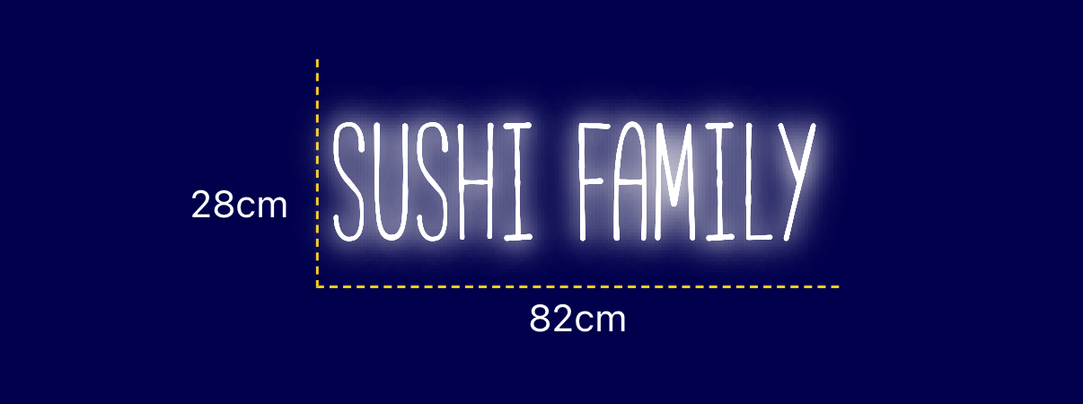 Néon personnalisé (Sushi family)