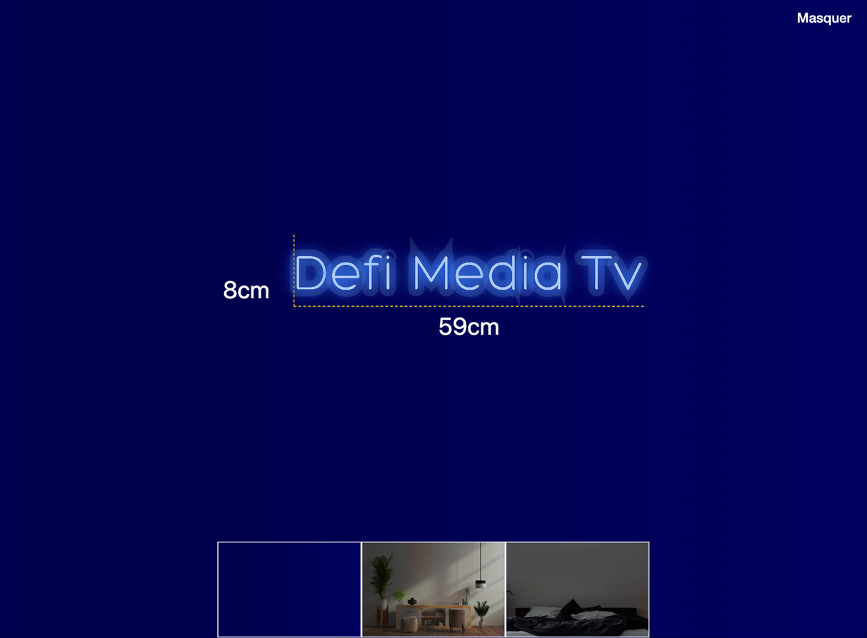 Néon personnalisé (Defi Media Tv)