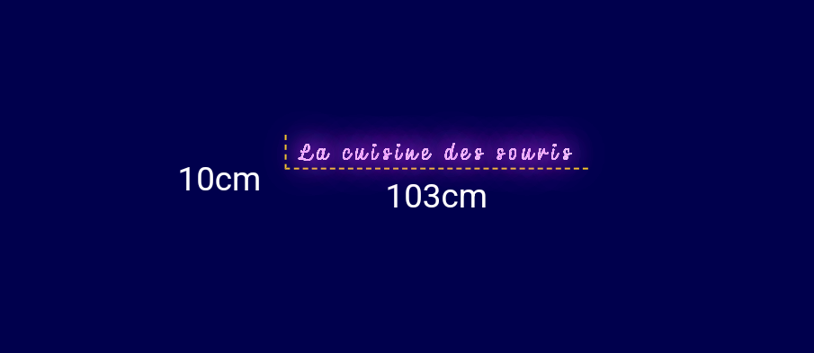 Néon personnalisé (La cuisine des souris)