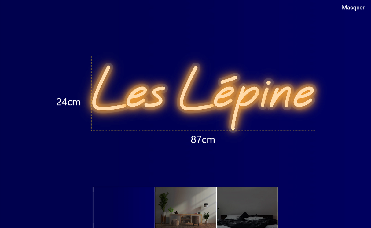 Néon personnalisé (Les Lépine)