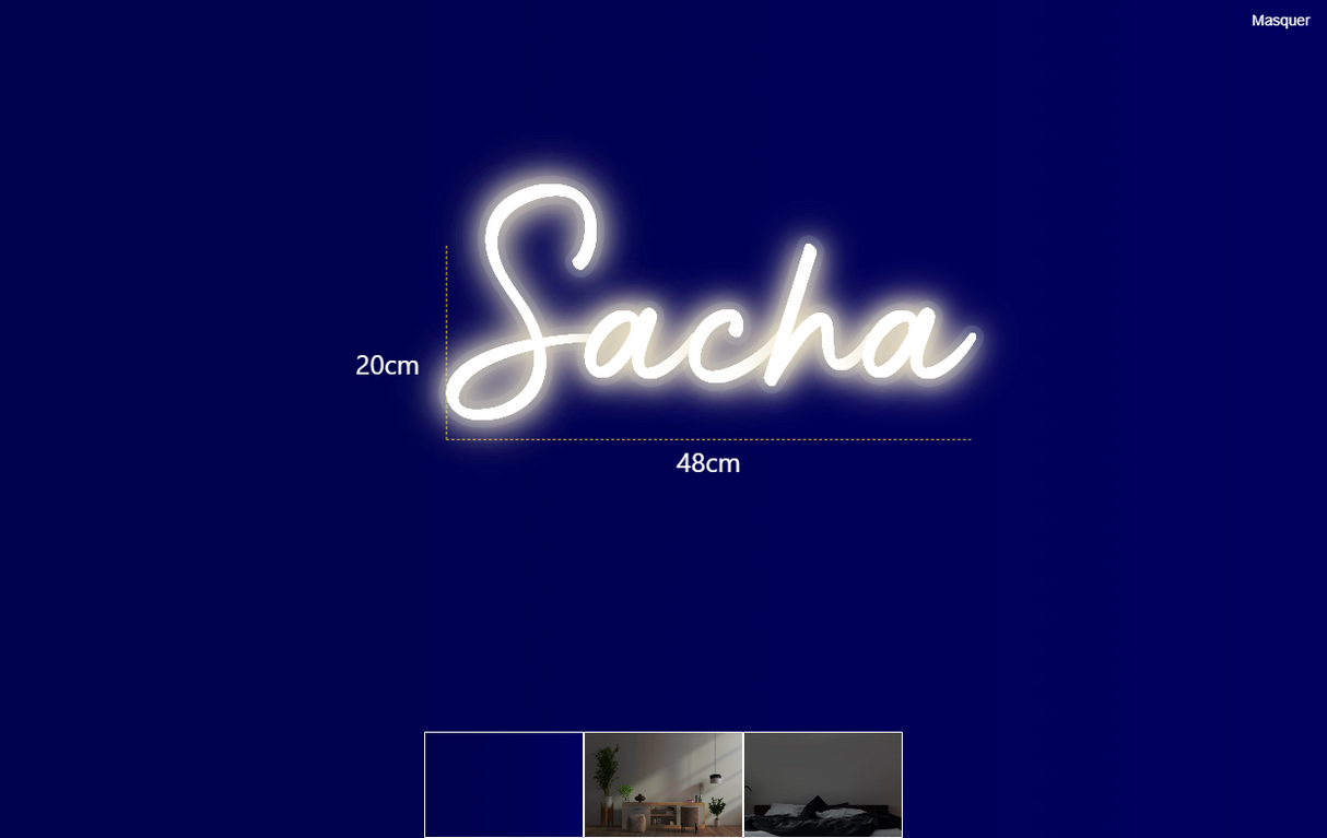 Néon personnalisé (Sacha)