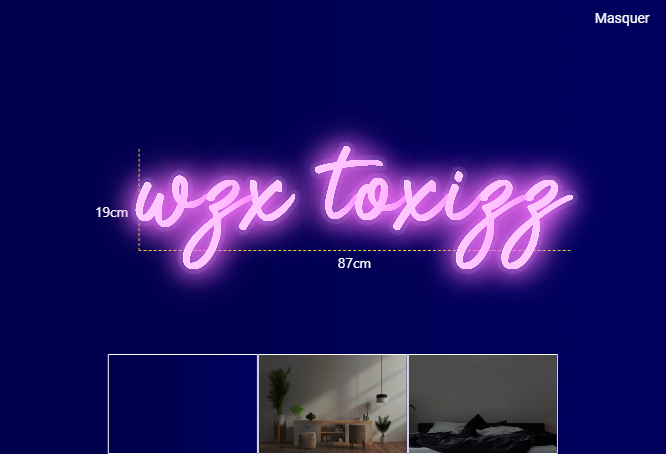 Néon personnalisé (wzx toxizz)