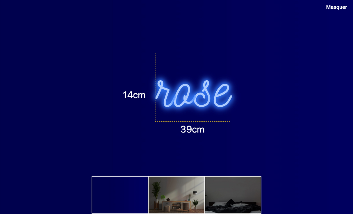 Néon personnalisé (rose)