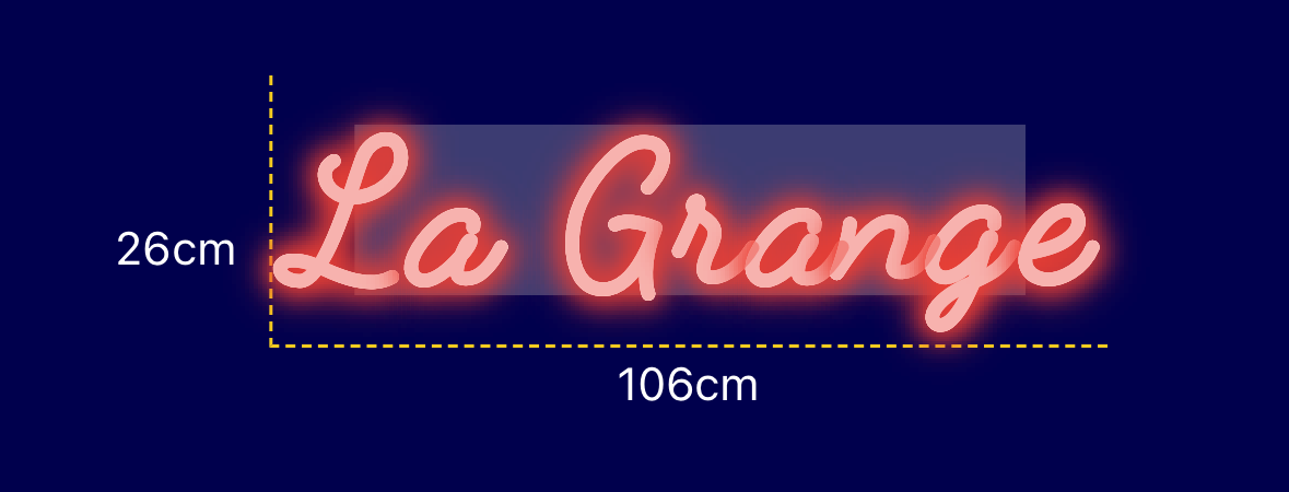 Néon personnalisé (La Grange)