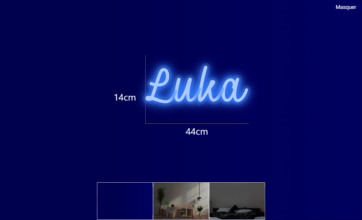 Néon personnalisé (Luka)