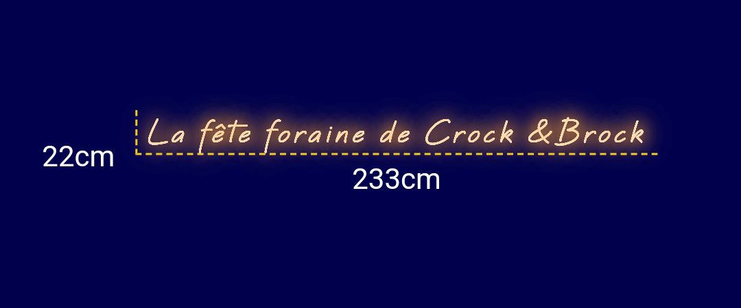Néon personnalisé (La fête foraine de Crock )