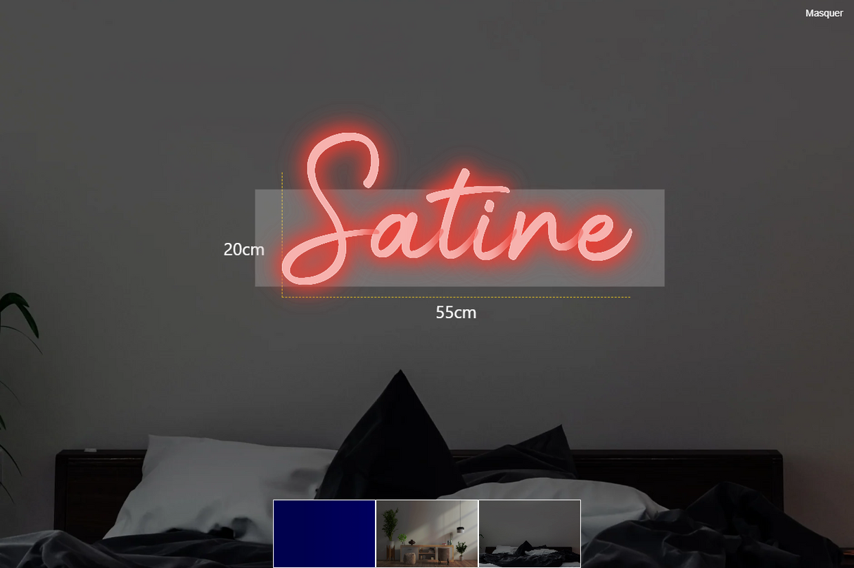Néon personnalisé (Satine)