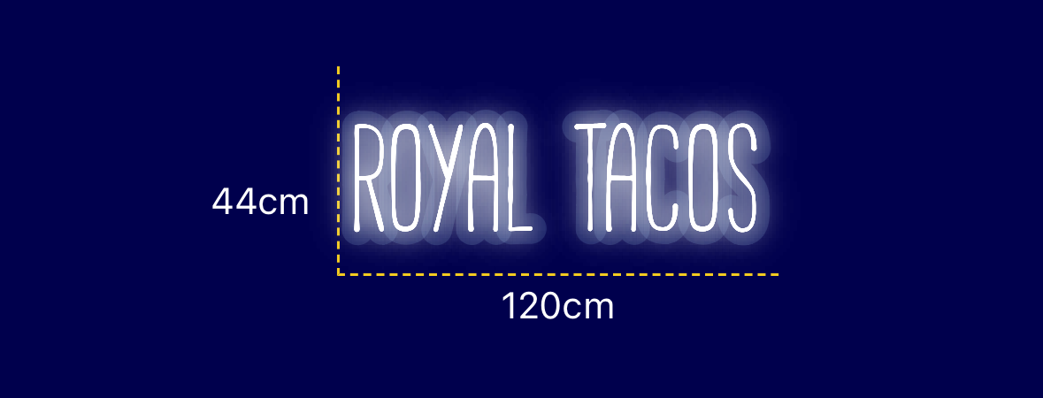 Néon personnalisé (Royal tacos)