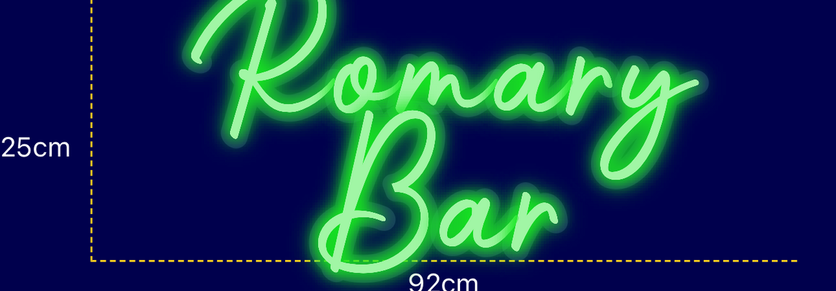 Néon personnalisé (Romary Bar)