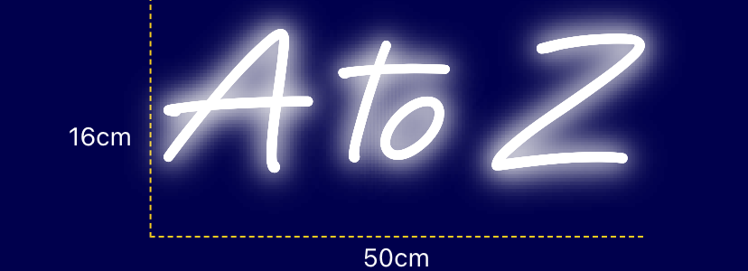 Néon personnalisé (A to Z)