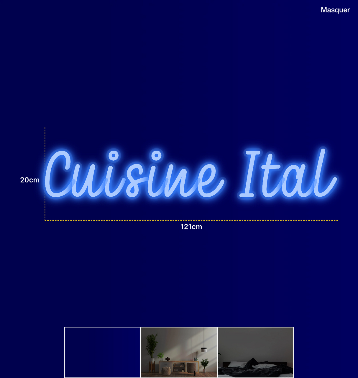 Néon personnalisé (Cuisine Ital)