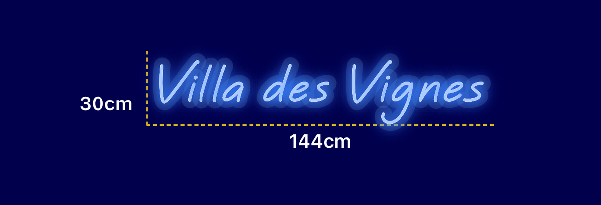 Néon personnalisé (Villa  des Vignes)