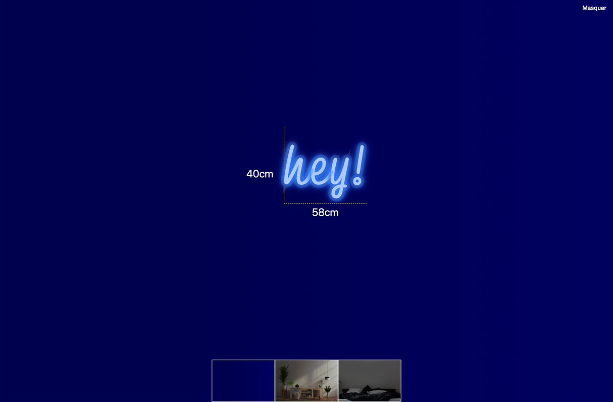 Néon personnalisé (hey!)