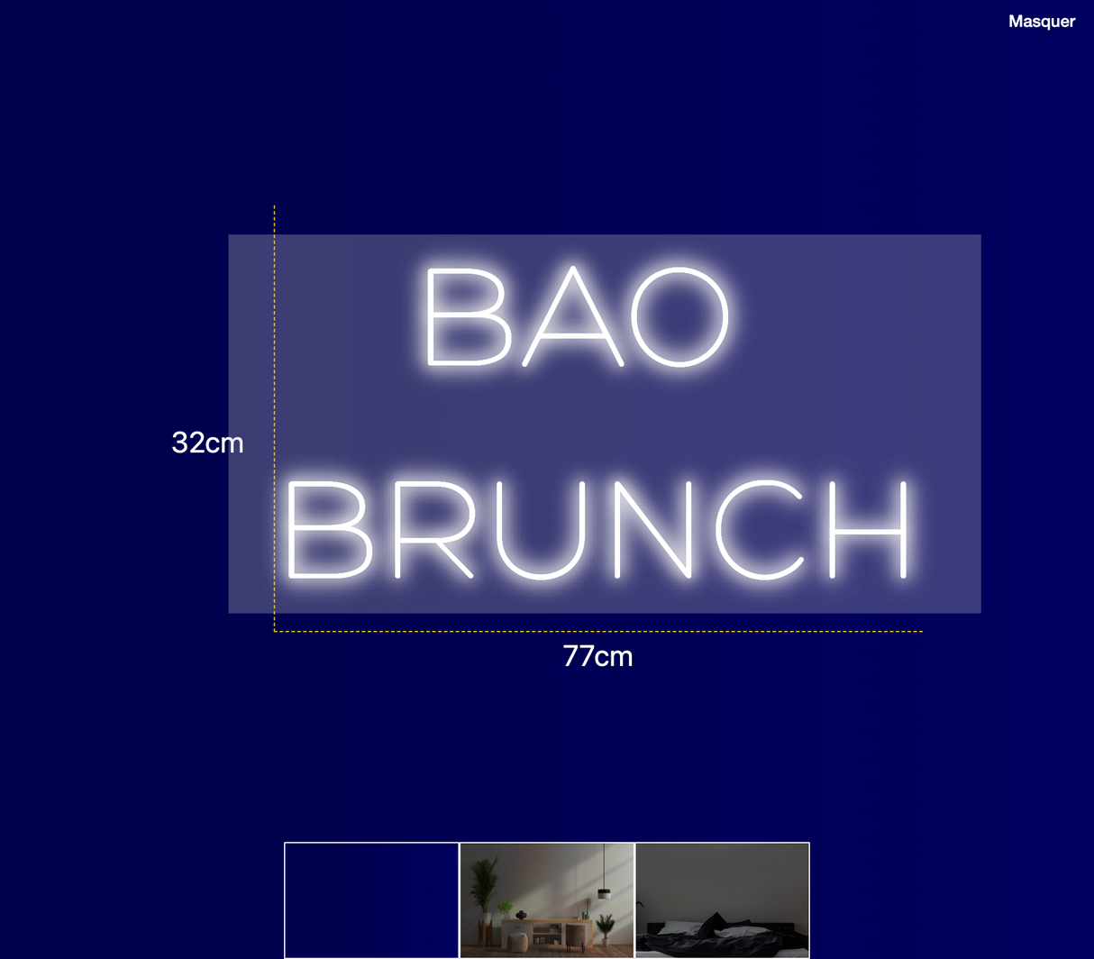 Néon personnalisé (BAO 
BRUNCH)