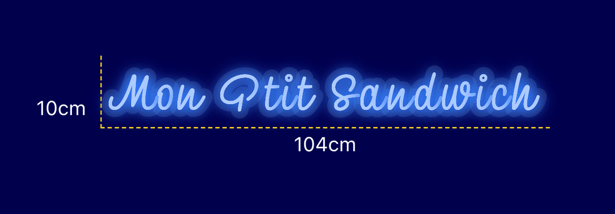 Néon personnalisé (Mon Ptit Sandwich)
