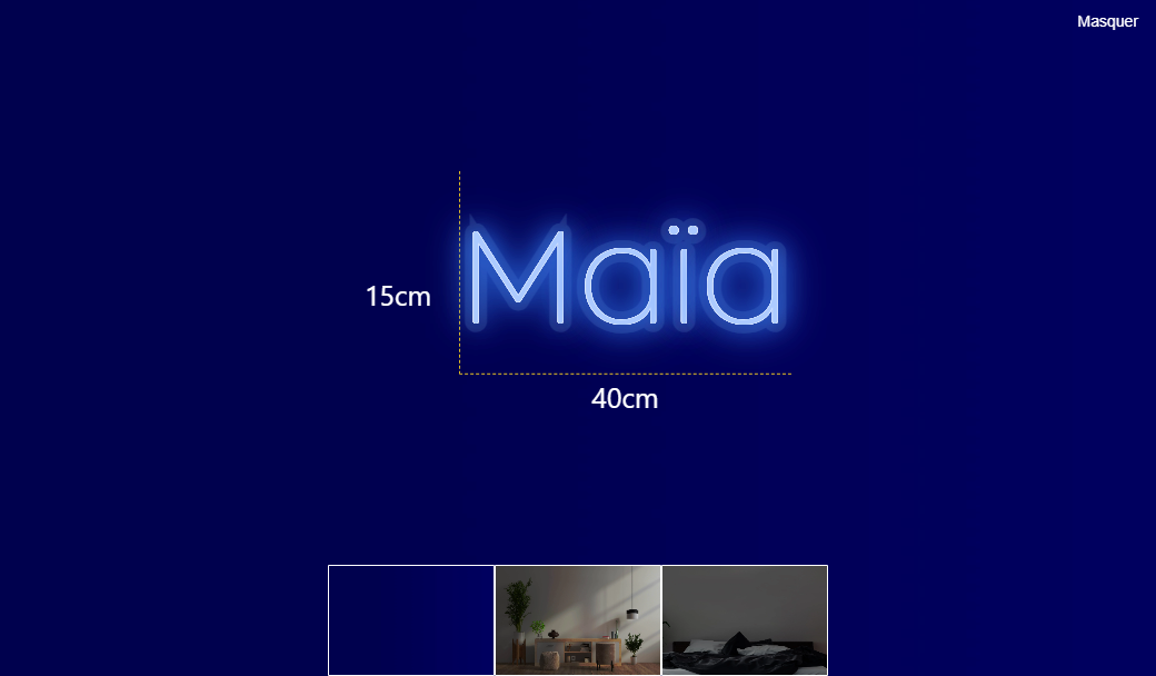 Néon personnalisé (Maïa)