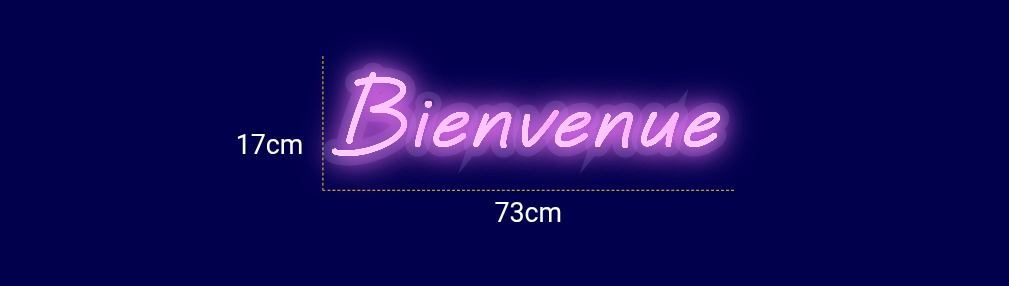 Néon personnalisé (Bienvenue)