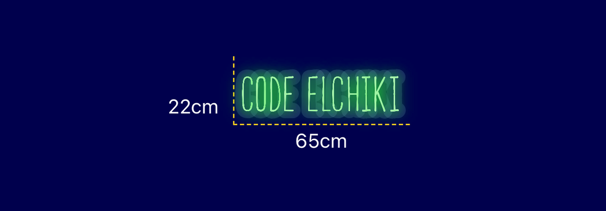 Néon personnalisé (CODE ELCHIKI)