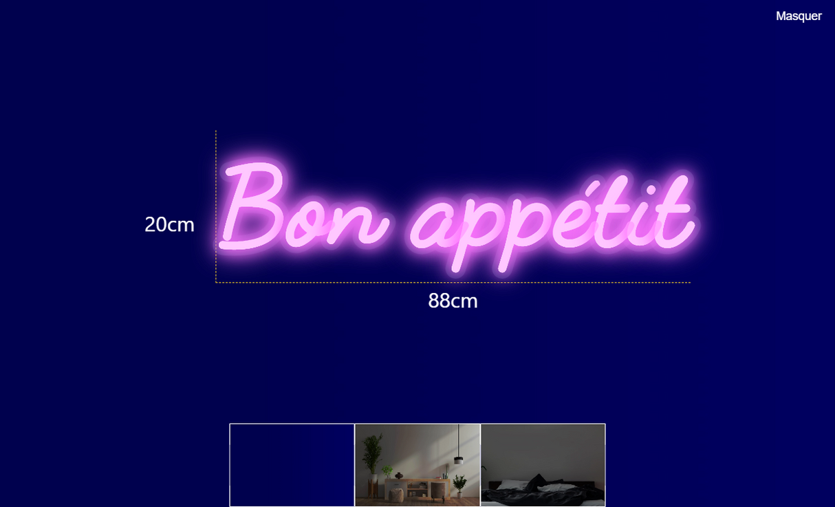 Néon personnalisé (Bon appétit)