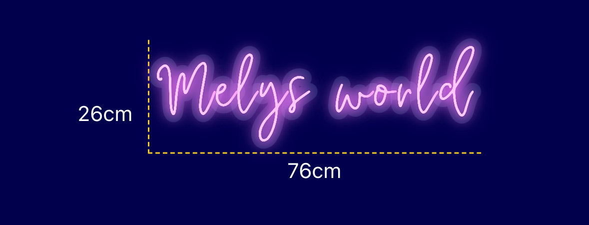 Néon personnalisé (Melys world)