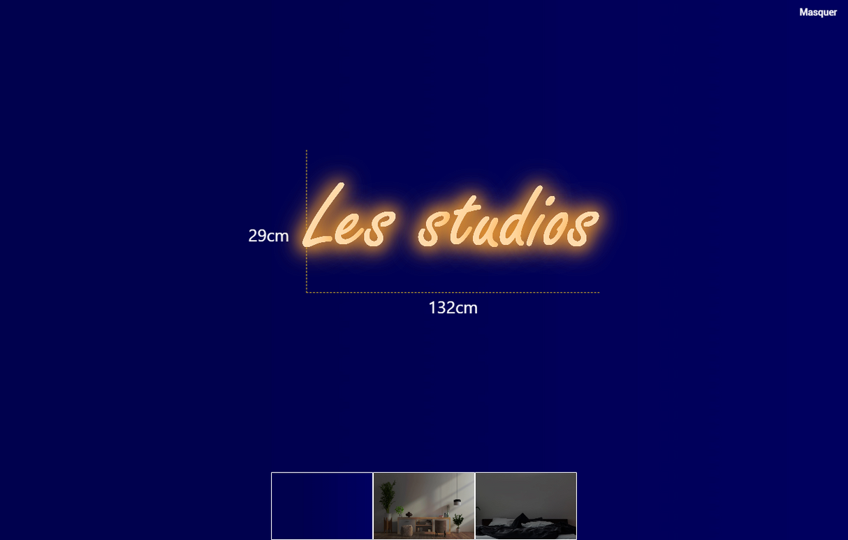 Néon personnalisé (Les studios)